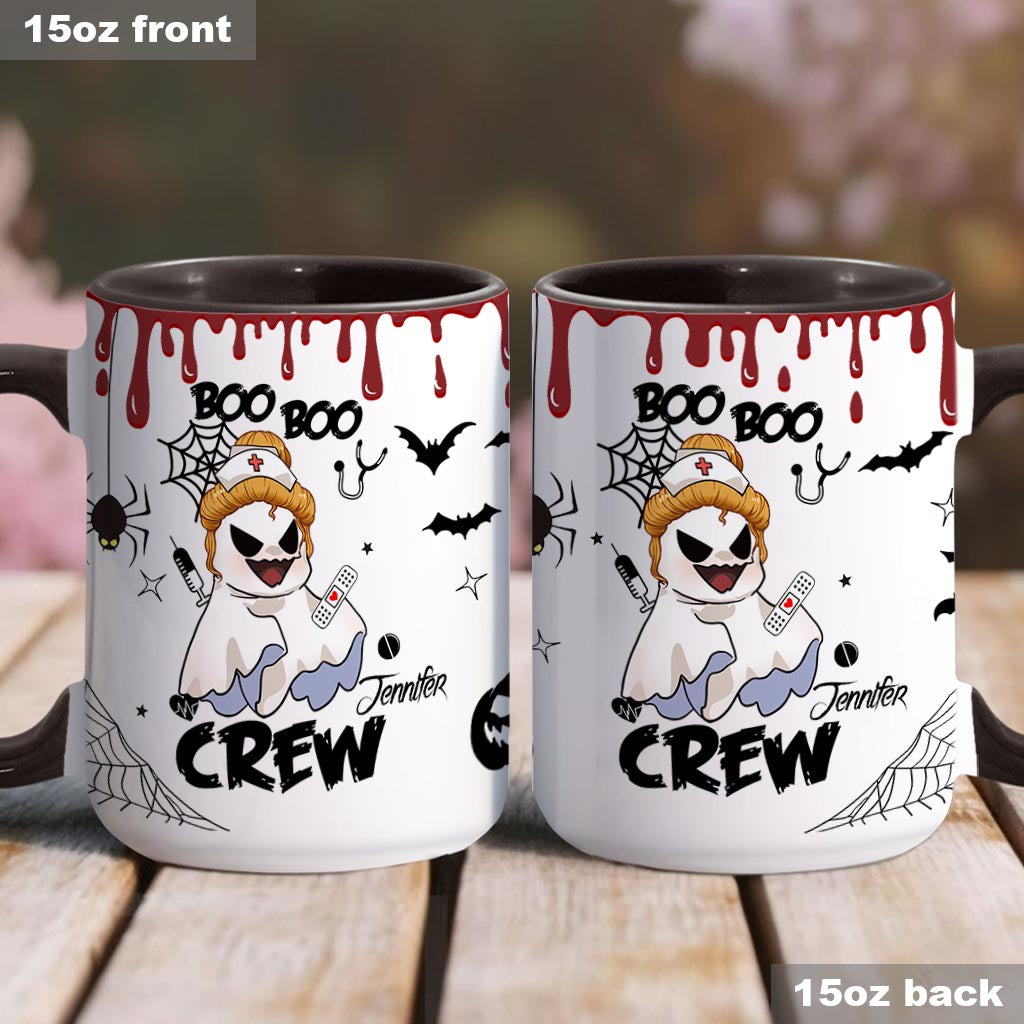 Boo Boo Crew – Personalisierte Tasse mit Krankenschwester-Motiv