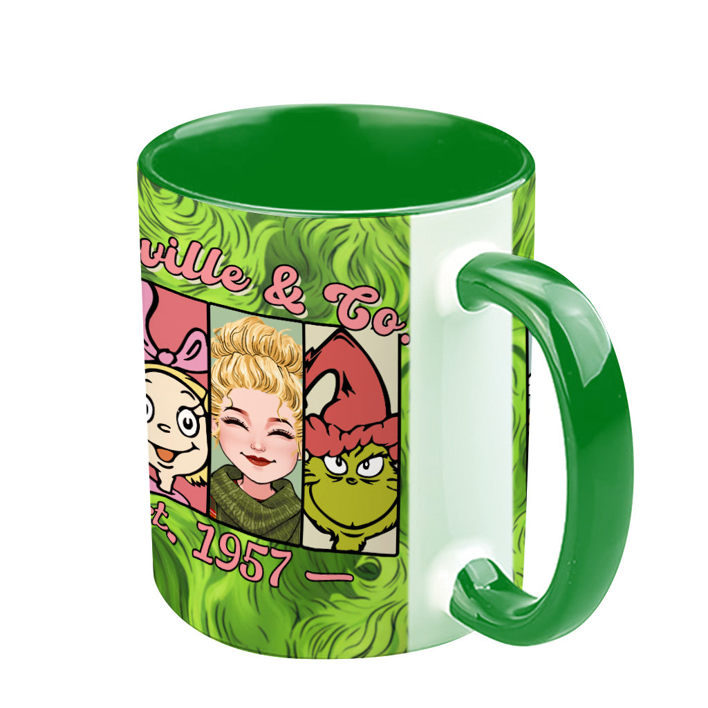 Green Mischief - Personalisierte Stola-Weihnachtstasse
