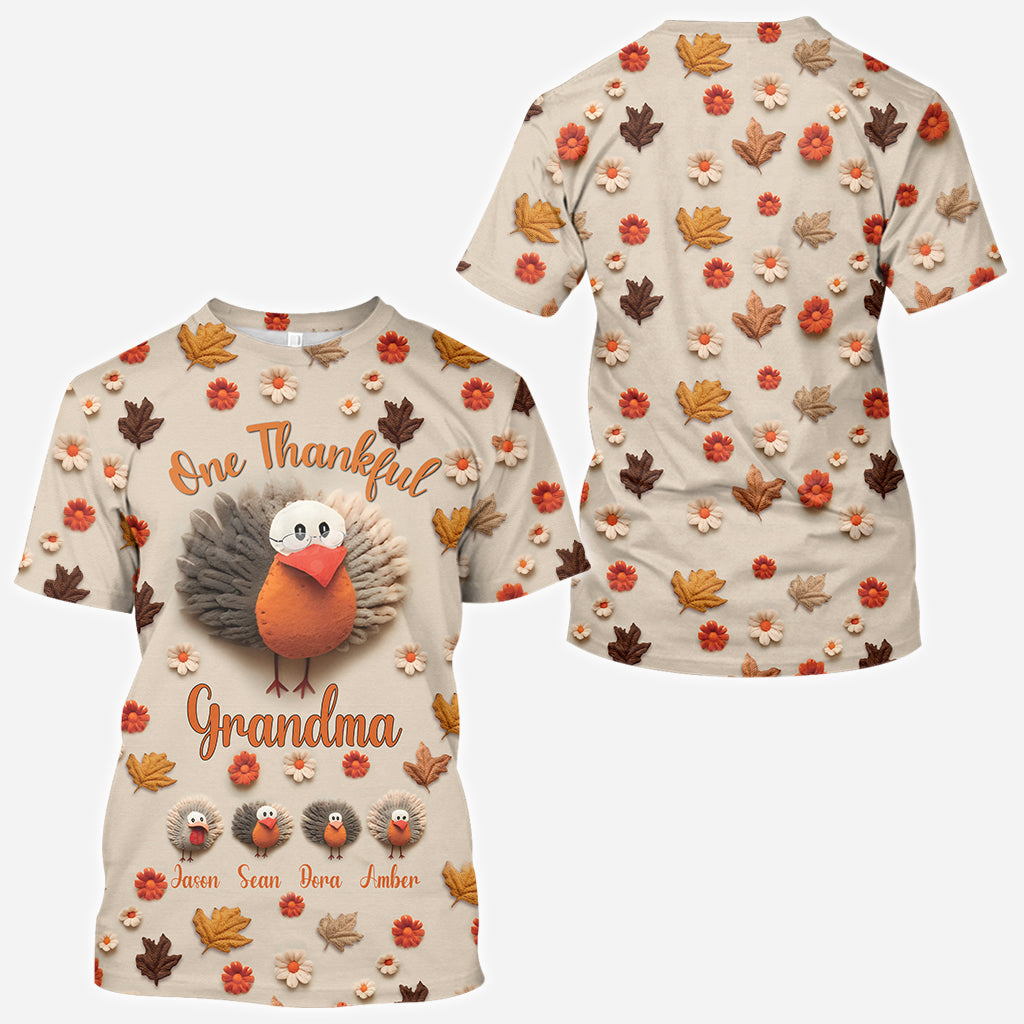 Une grand-mère reconnaissante - T-shirt personnalisé « Grand-mère »