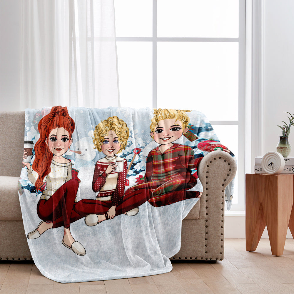 Mutter und Tochter für immer verbunden – personalisierte Mutterdecke