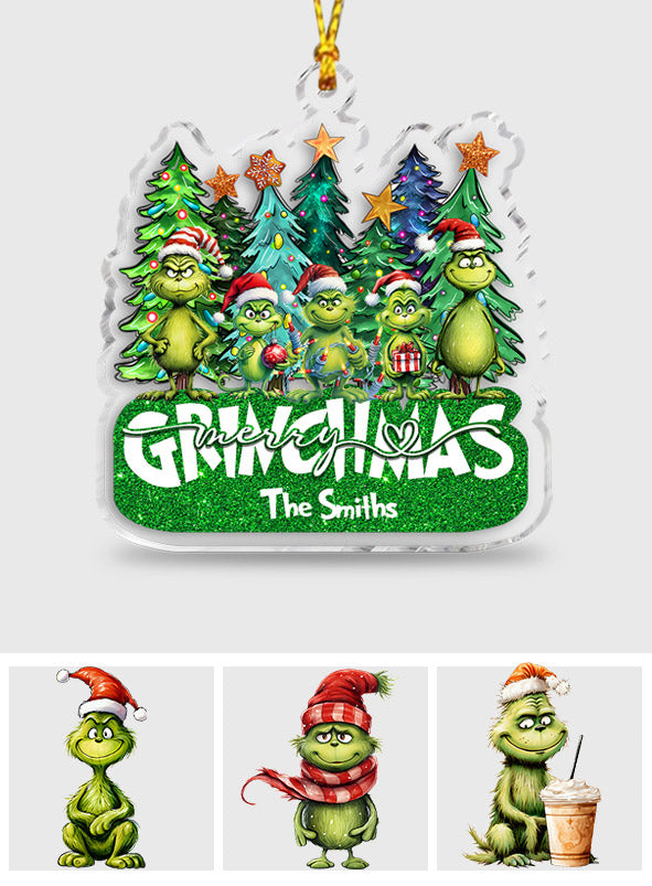 Fröhliche Grinchmas – Personalisierte Stola als Weihnachtsschmuck