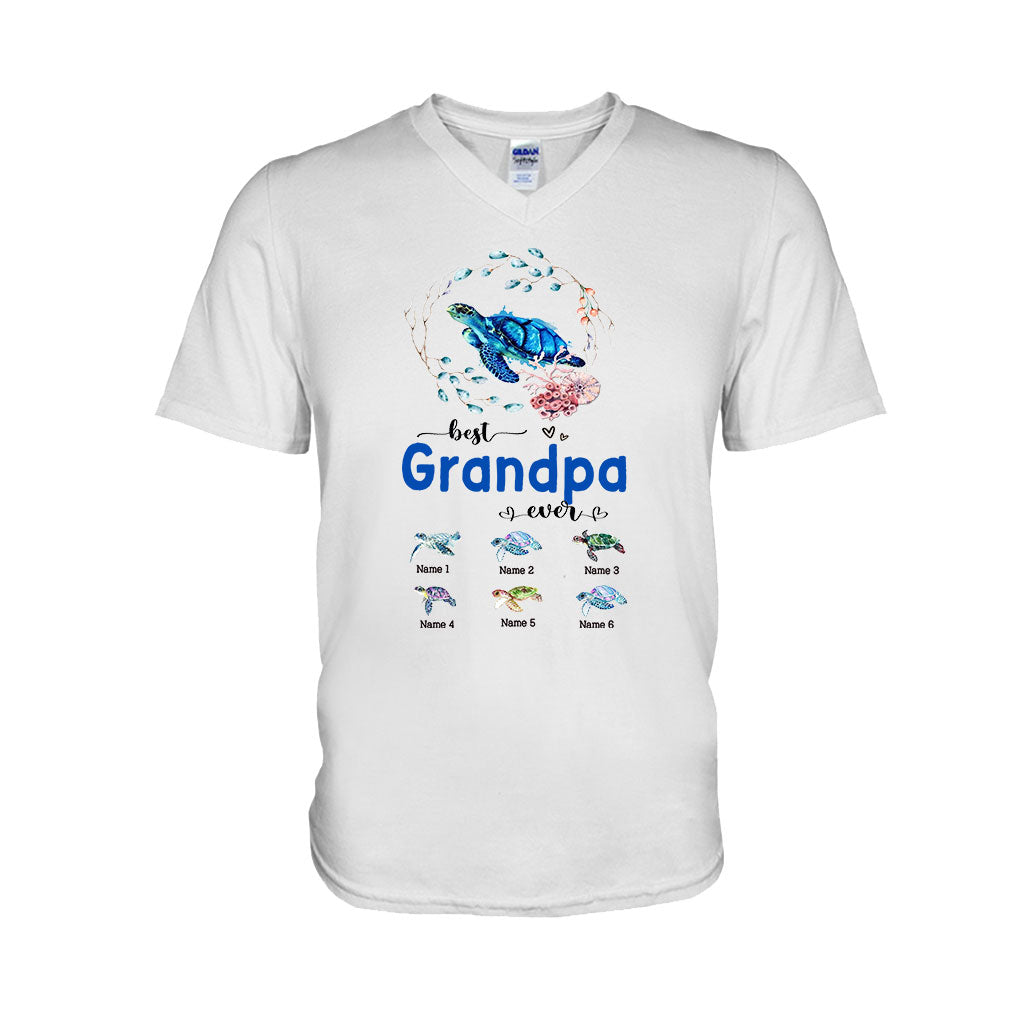 Meilleure mamie du monde - Cadeau tortue pour grand-mère, grand-père, maman, papa, oncle, tante - T-shirt et sweat à capuche personnalisés