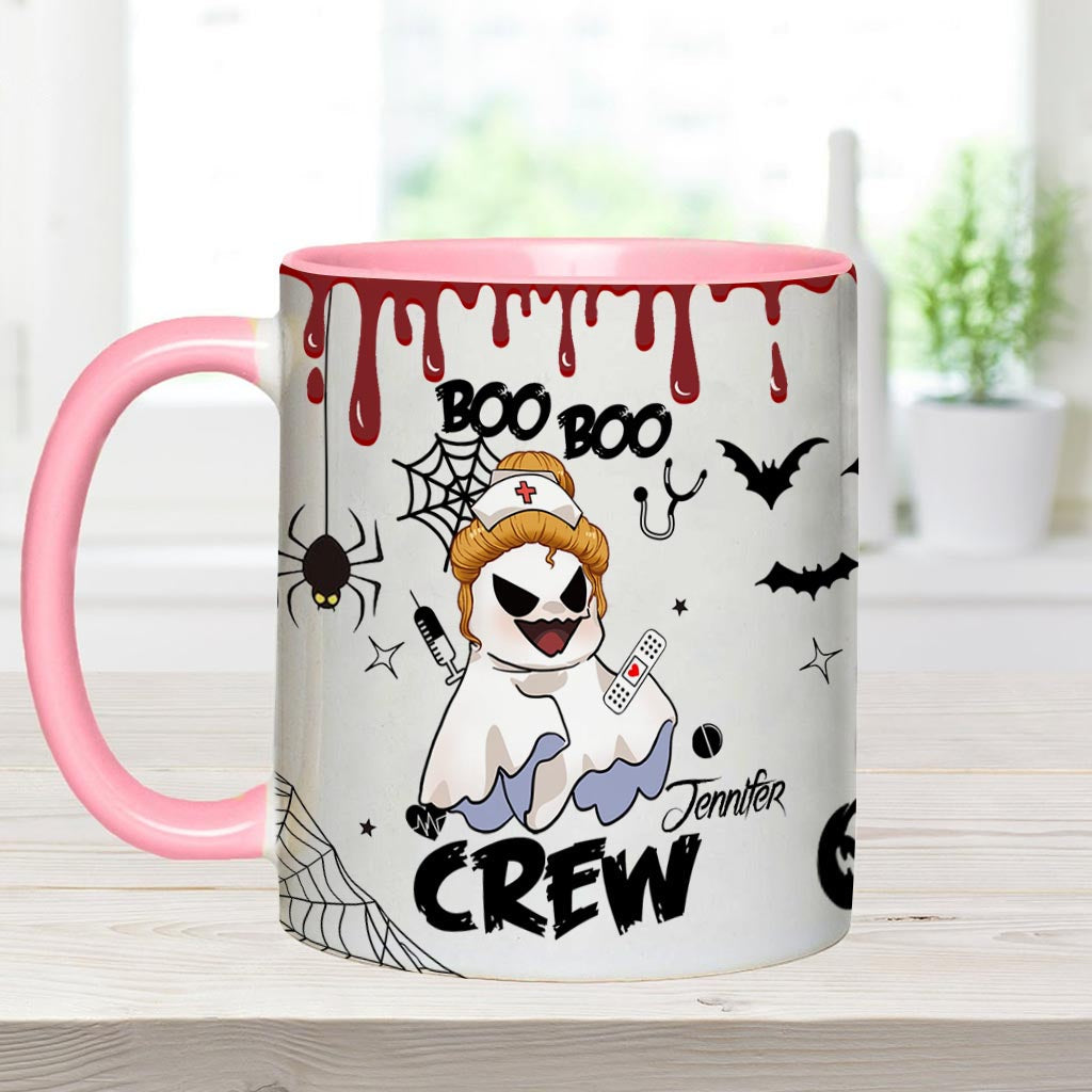 Boo Boo Crew – Personalisierte Tasse mit Krankenschwester-Motiv