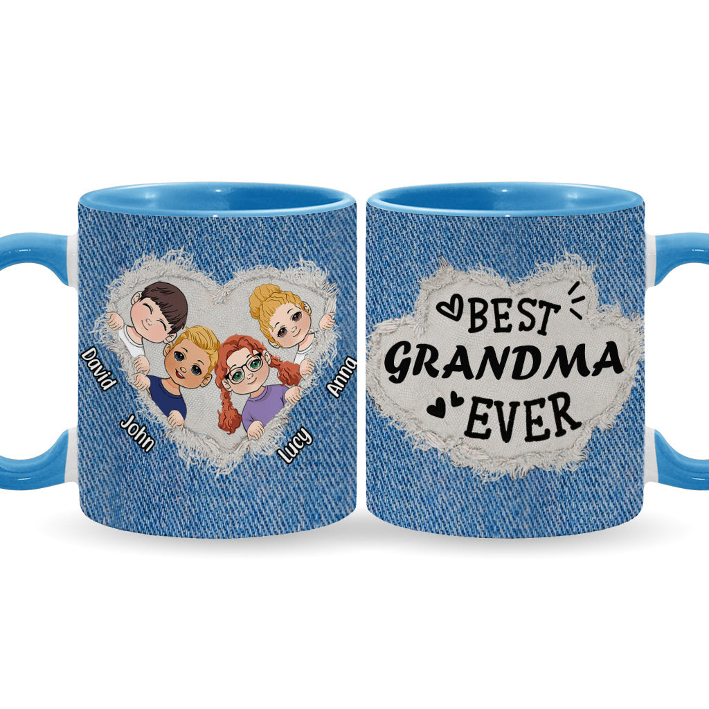 Beste Oma / Mama aller Zeiten - Personalisierte Tasse mit Oma-Akzent