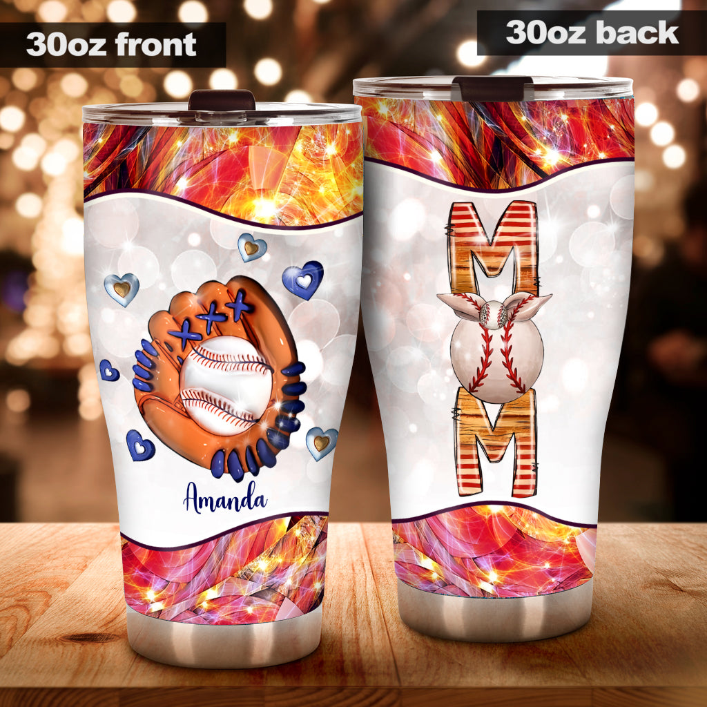 BaseballSoftball Mom – Personalisierter Baseball-Becher
