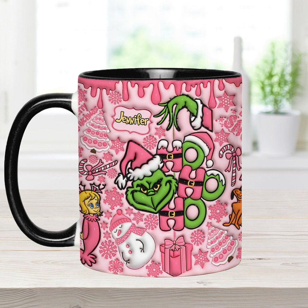 Fröhliche Grinchmas - Personalisierter Stola-Weihnachtsbecher