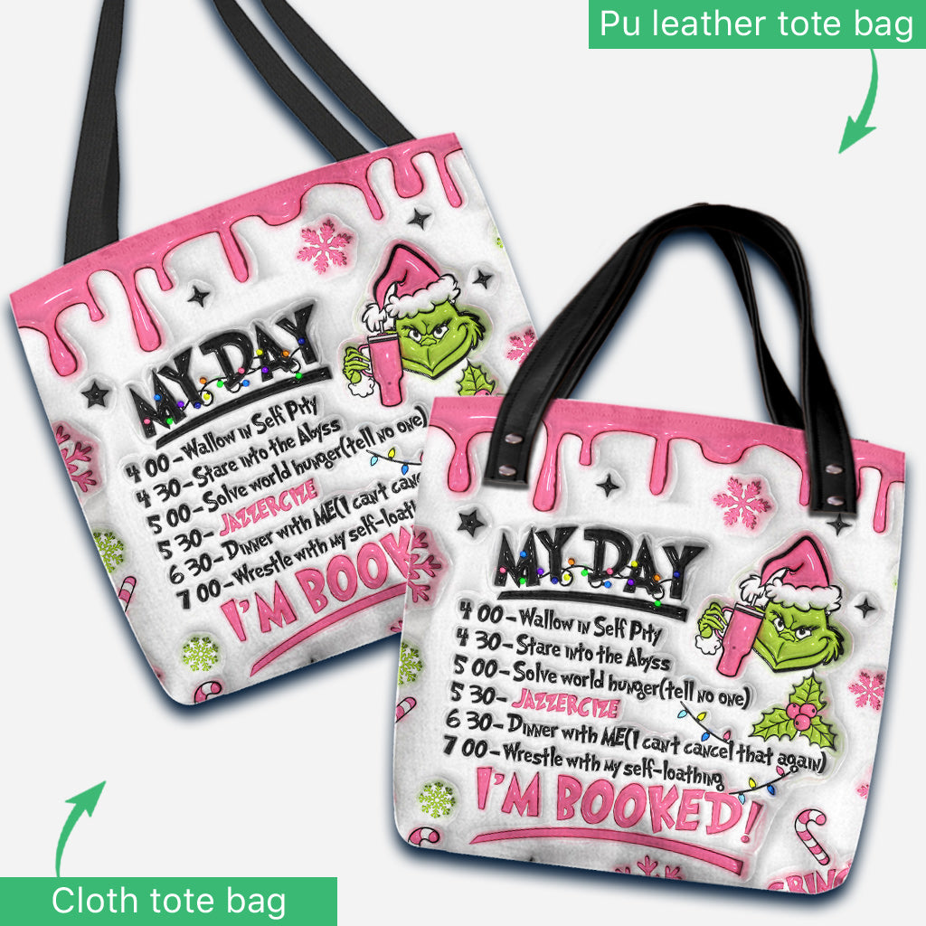 Ich bin ausgebucht – personalisierte Stola-Weihnachtstasche