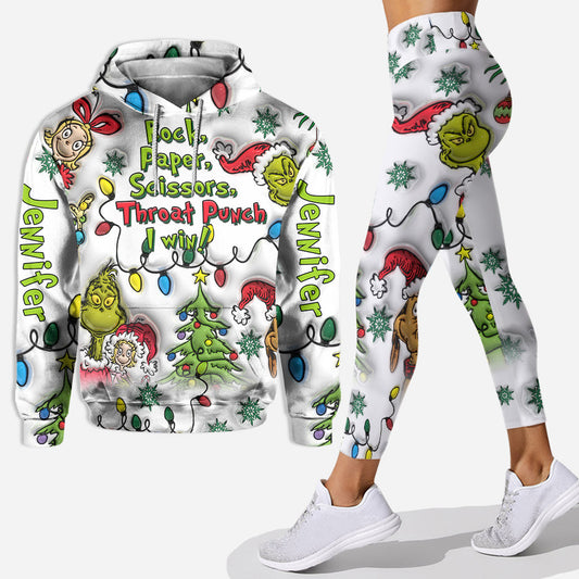 Frohe Weihnachten – Personalisierter Stola-Weihnachtshoodie und Leggings