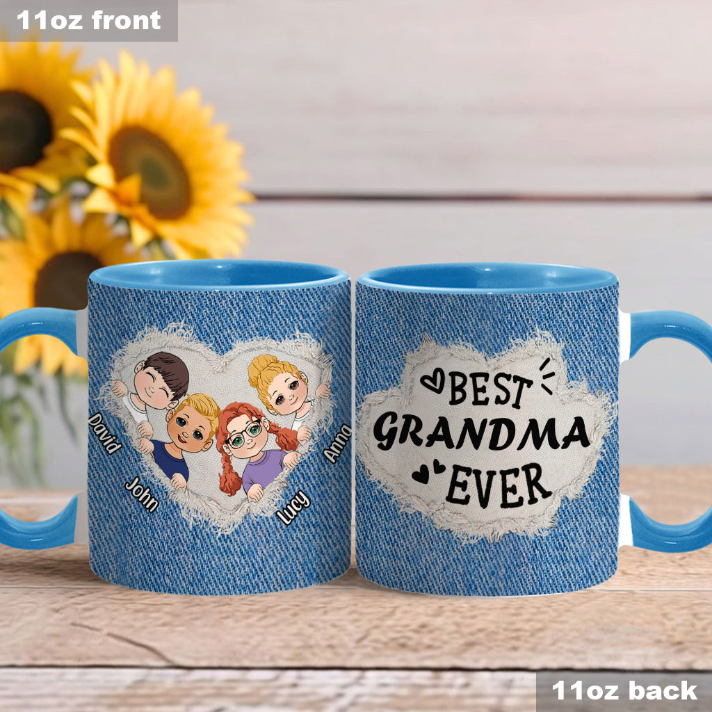 Beste Oma / Mama aller Zeiten - Personalisierte Tasse mit Oma-Akzent