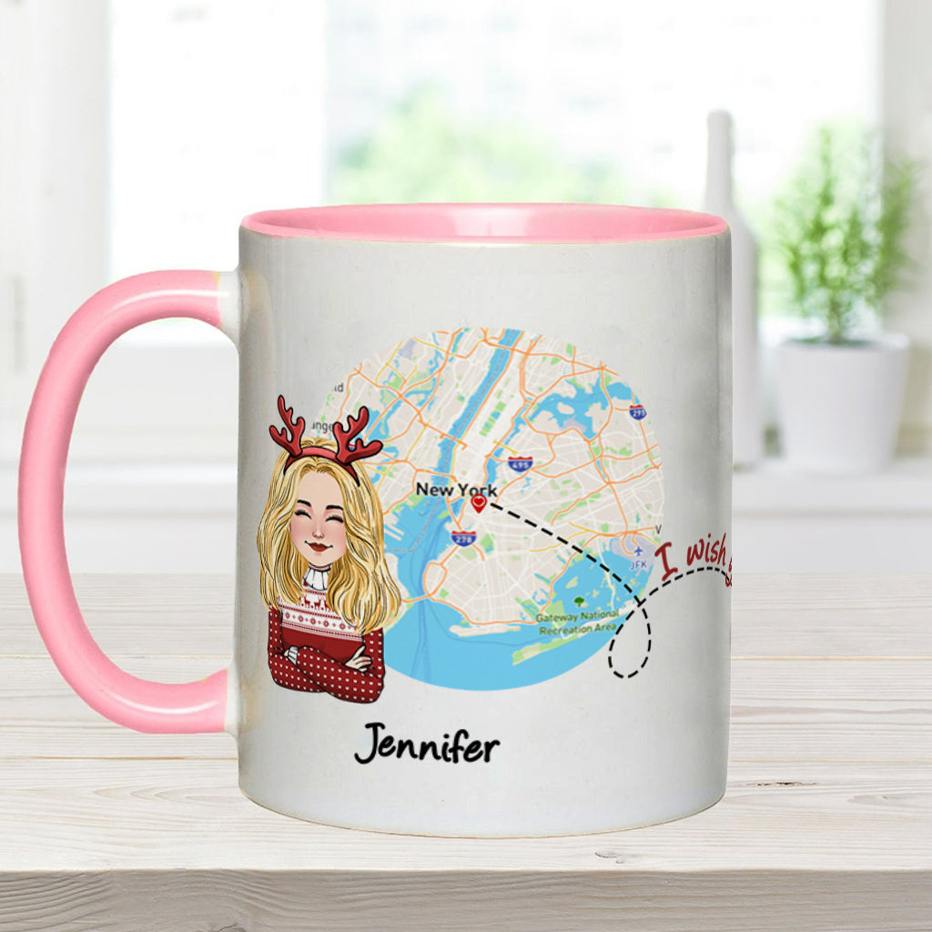 Mug personnalisé « J'aimerais que tu sois ma voisine » -