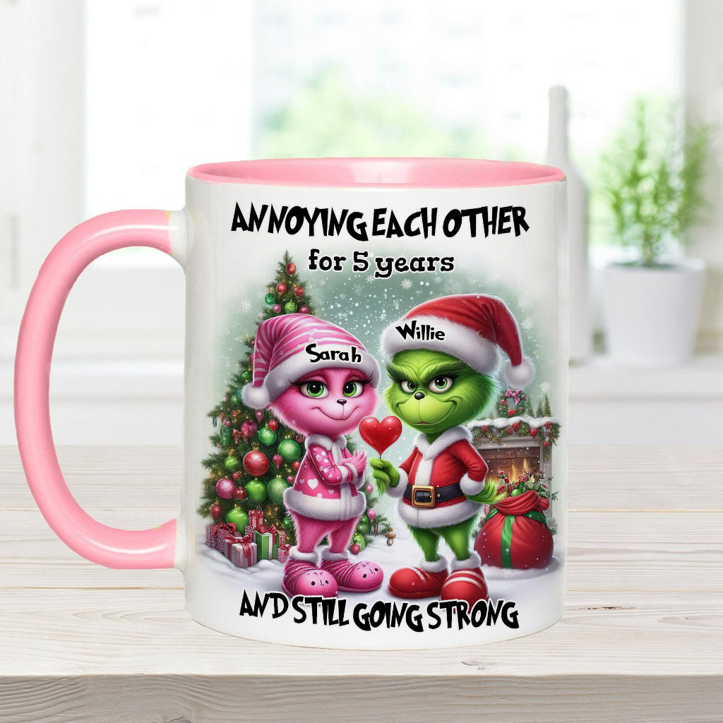 Sich gegenseitig nerven - Personalisierter Stola-Weihnachtsbecher