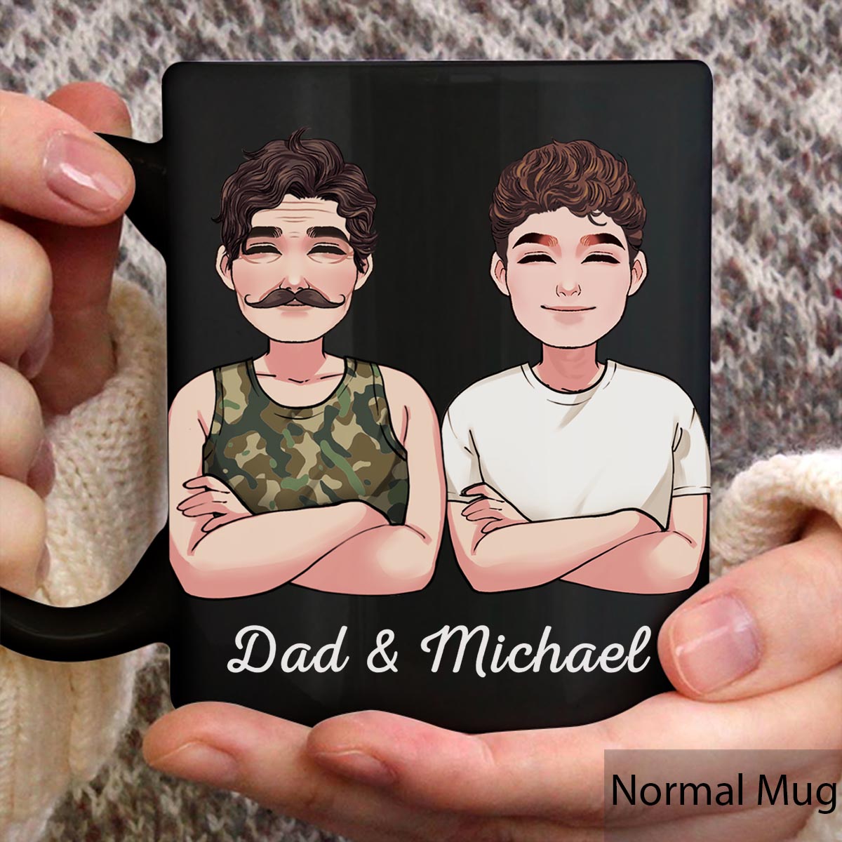 Liebe Mama, lieber Papa, ich gehöre euch – Geschenk für Mama und Papa – personalisierte Tasse