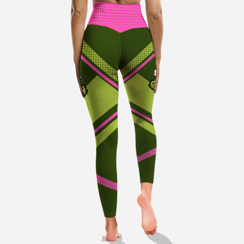 Fühlst du dich besonders grimmig? - Personalisierter Stola-Weihnachtshoodie und Leggings