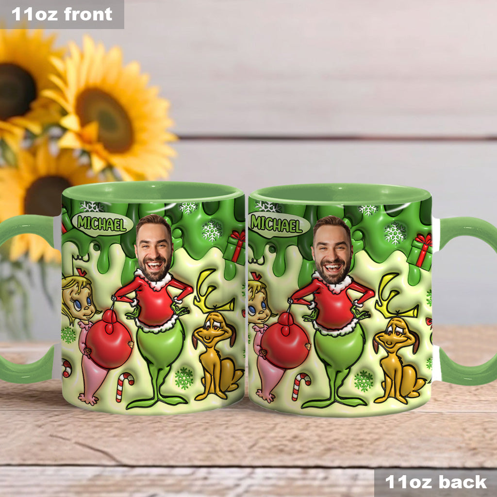 Joyeux Grinchmas - Mug personnalisé avec étole de Noël