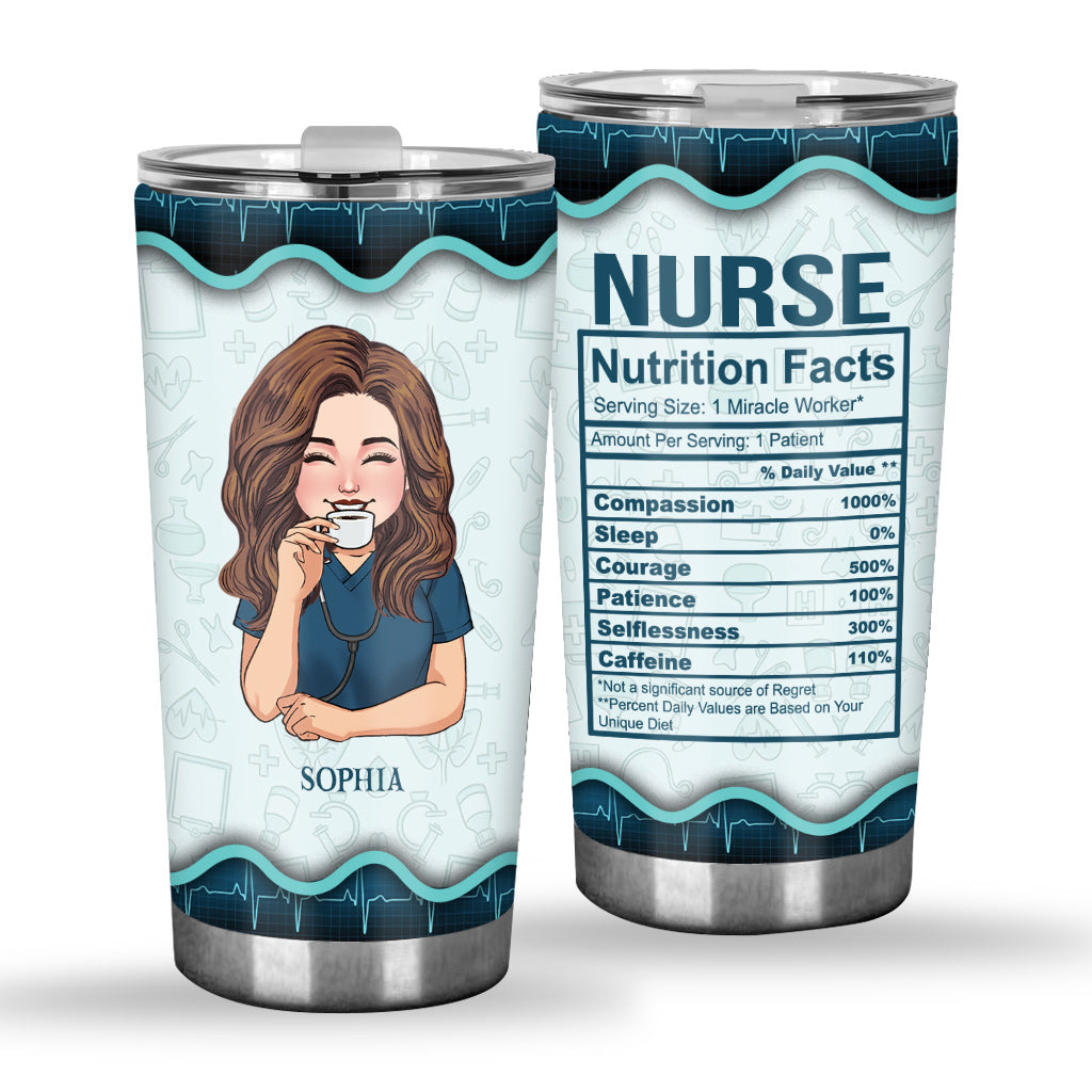 Informations nutritionnelles pour les infirmières - Gobelet personnalisé pour infirmières