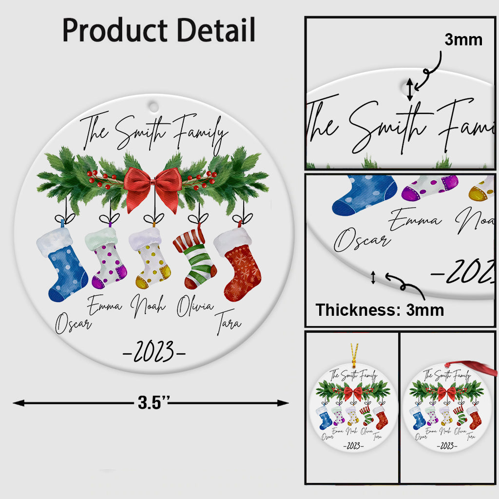 Strumpf-Familie – Personalisierter Familienschmuck