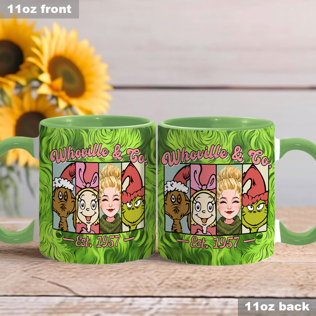 Green Mischief - Personalisierte Stola-Weihnachtstasse