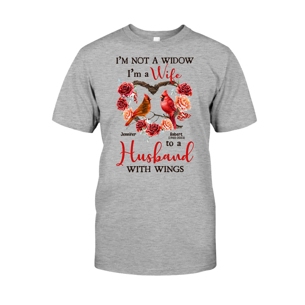 Je suis l'épouse d'un mari ailé - T-shirt et sweat à capuche commémoratifs personnalisés