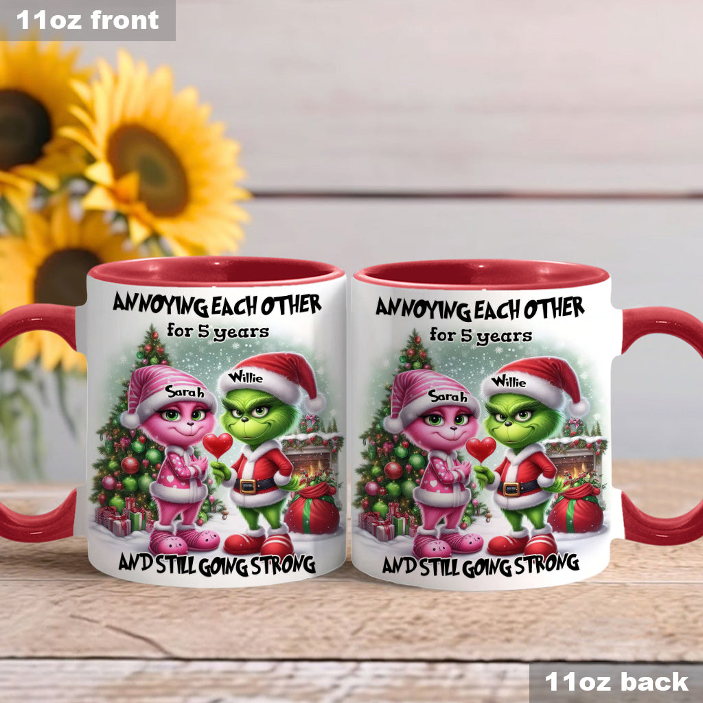 Sich gegenseitig nerven - Personalisierter Stola-Weihnachtsbecher