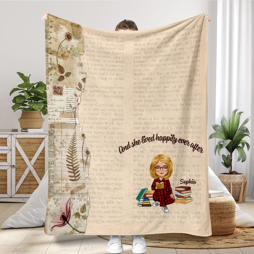 This Is My Reading Blanket - Book gift for mom, daughter, girlfriend, wife - Personalized Blanket