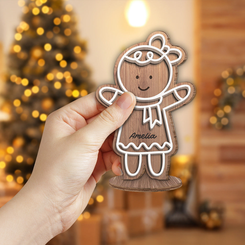 Omas perfekte Charge – Geschenk für Oma, Mama, Papa, Opa – Personalisierte, freistehende Holzplakette