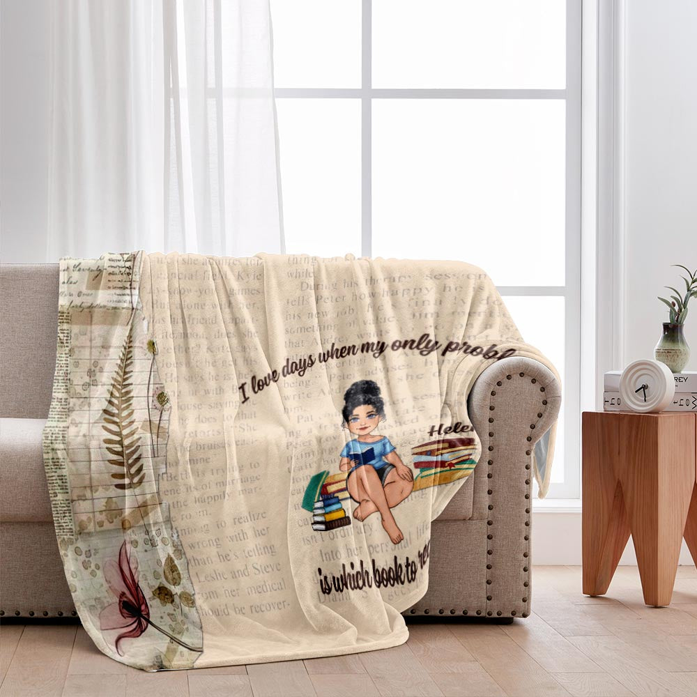 Meine Lesedecke – Buchgeschenk für Mama, Tochter, Freundin, Ehefrau – Personalisierte Decke