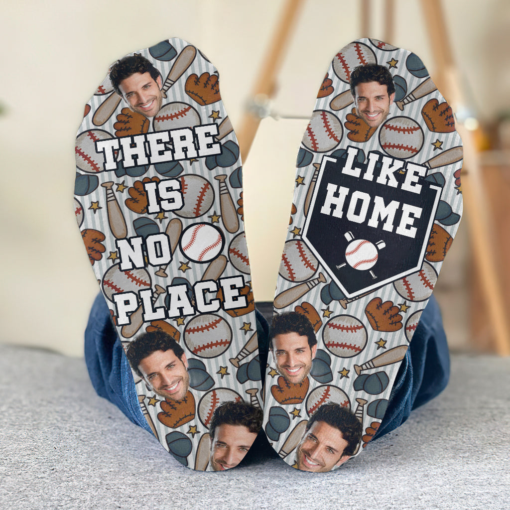 Zuhause ist es am schönsten – personalisierte Baseballsocken