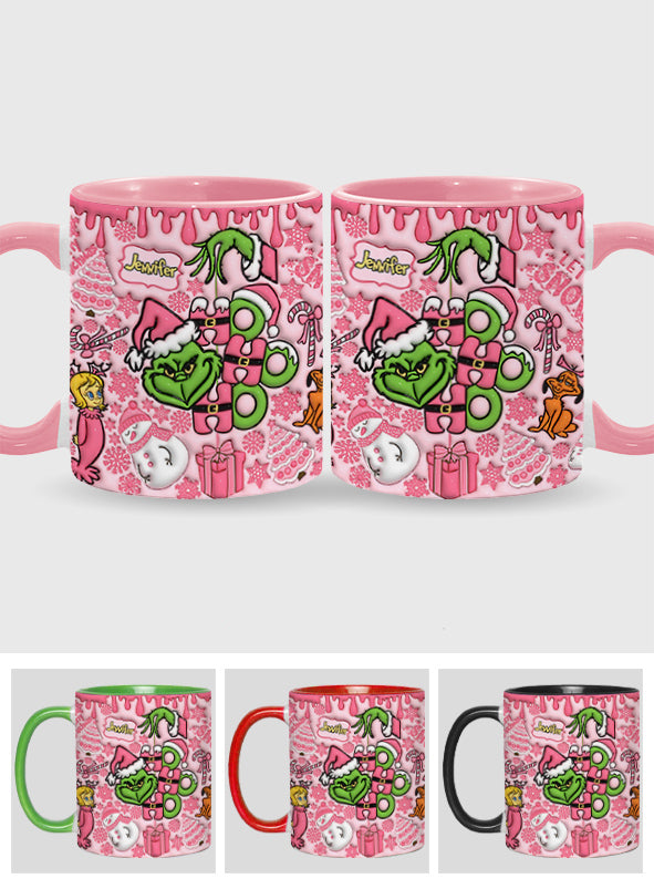 Fröhliche Grinchmas - Personalisierter Stola-Weihnachtsbecher