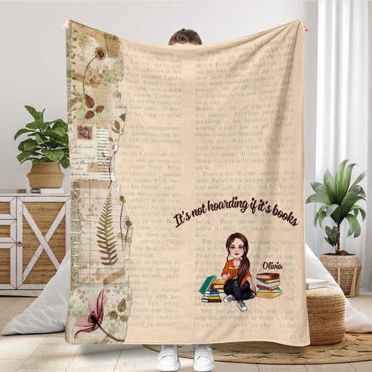 Meine Lesedecke – Buchgeschenk für Mama, Tochter, Freundin, Ehefrau – Personalisierte Decke