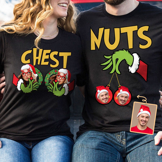 Chest Nuts Merry Grinchmas - Personalized Stole Christmas T-shirt And Hoodie