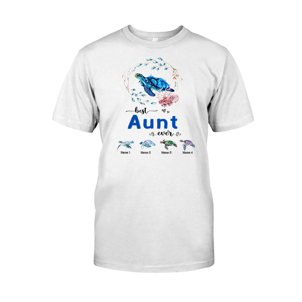 Best Nana Ever - Turtle gift for grandma, grandpa, mom, dad, uncle, aunt - Personalized T-shirt And Hoodie