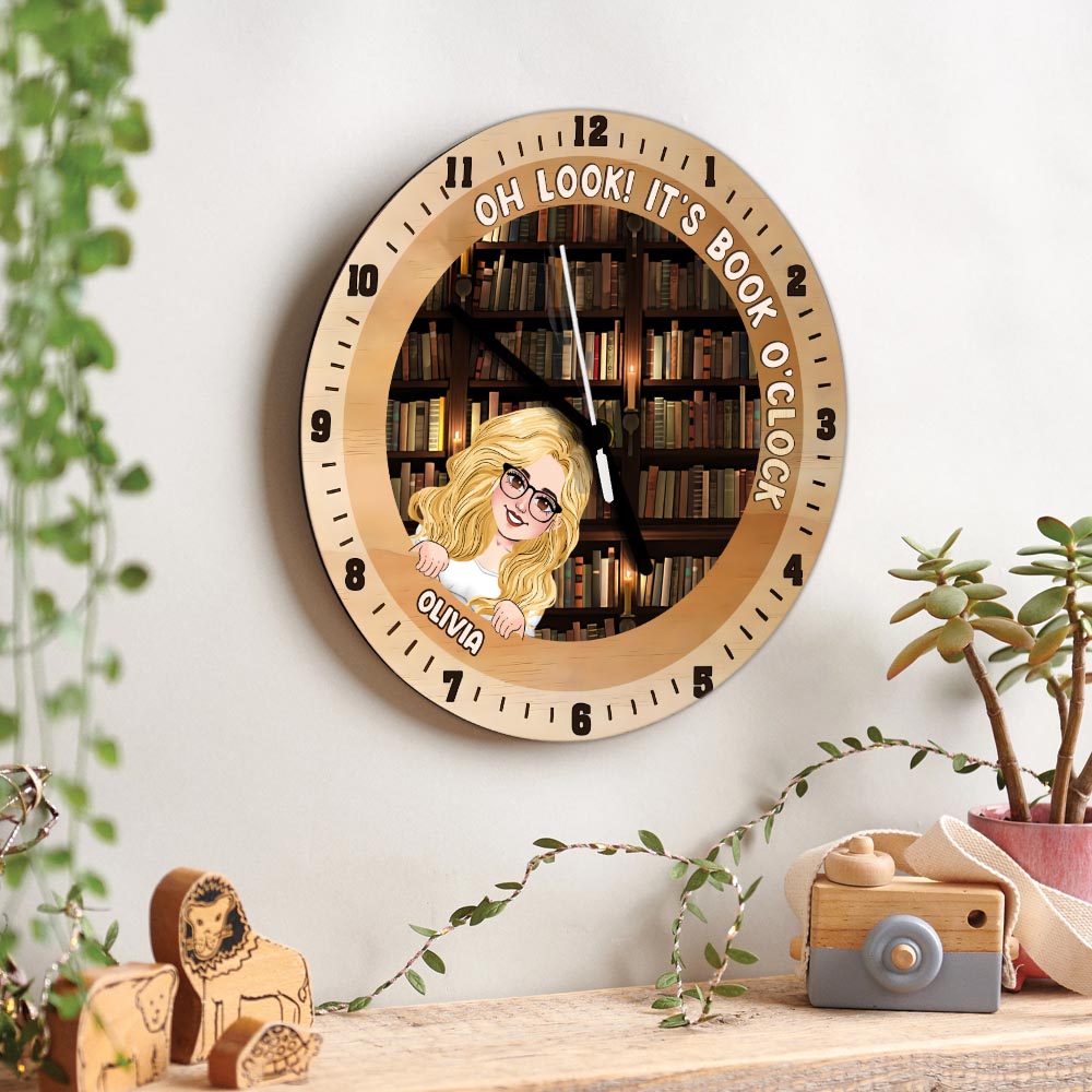 Es ist Buchzeit – Personalisierte Buchwanduhr