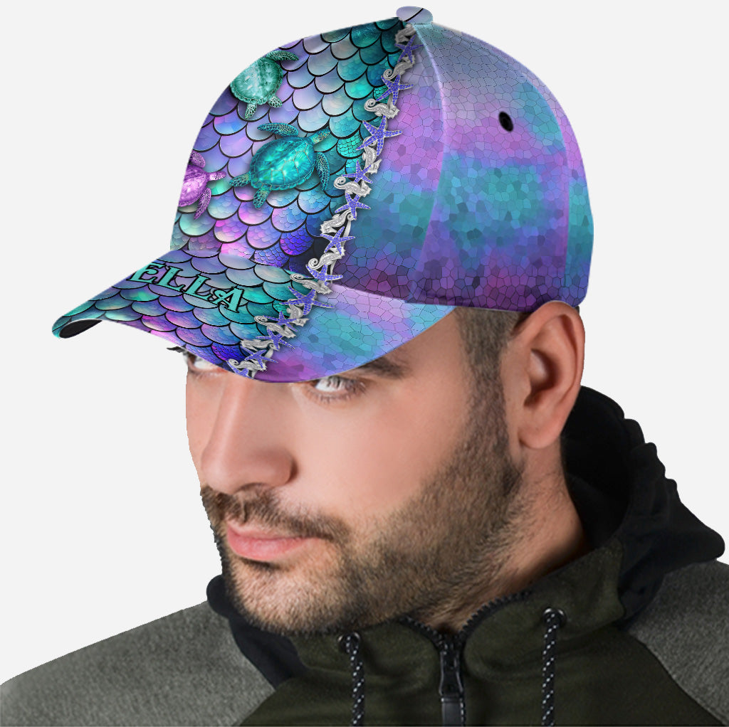 Legende des blauen Ozeans – Personalisierte Turtle Classic Kappe