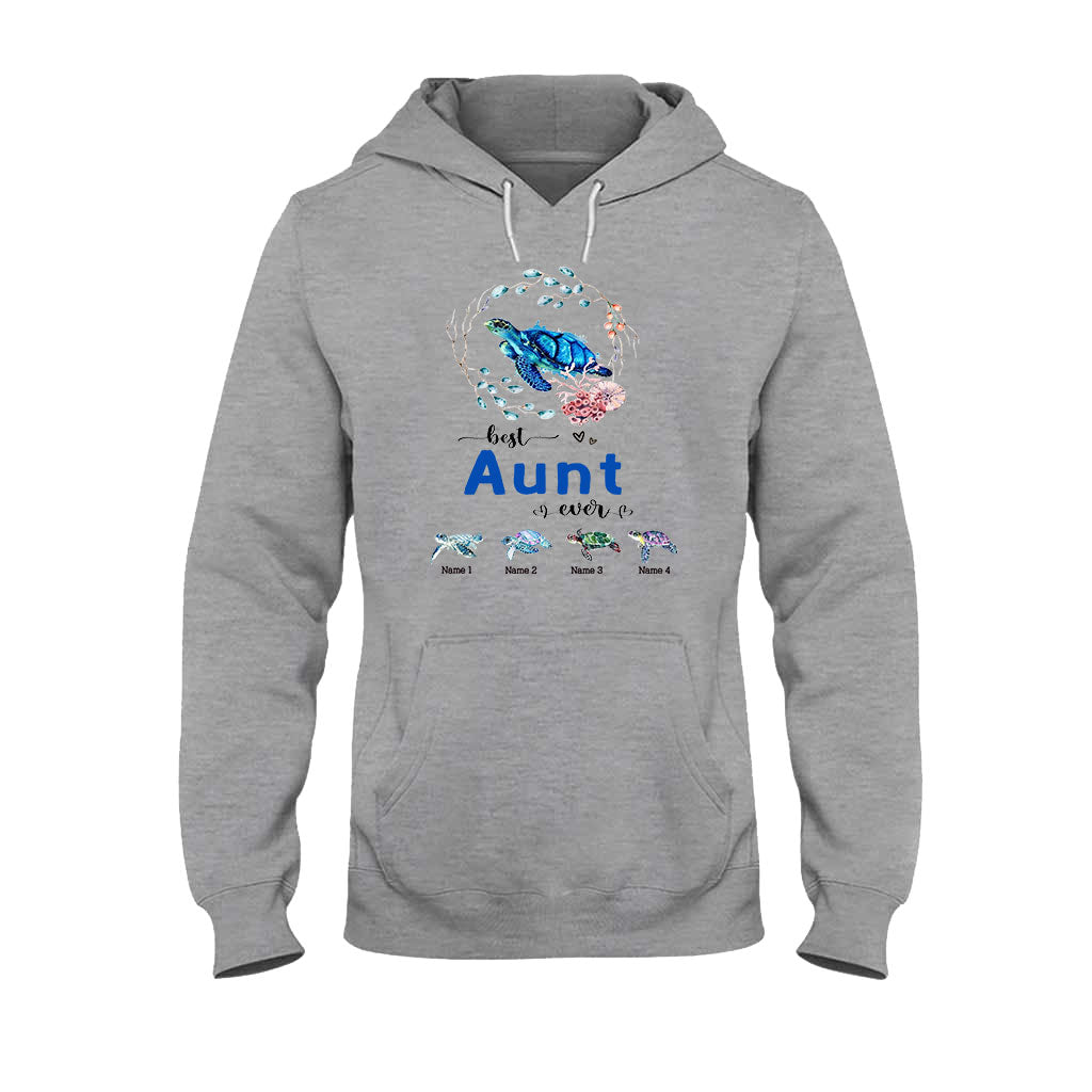 Best Nana Ever - Turtle gift for grandma, grandpa, mom, dad, uncle, aunt - Personalized T-shirt And Hoodie