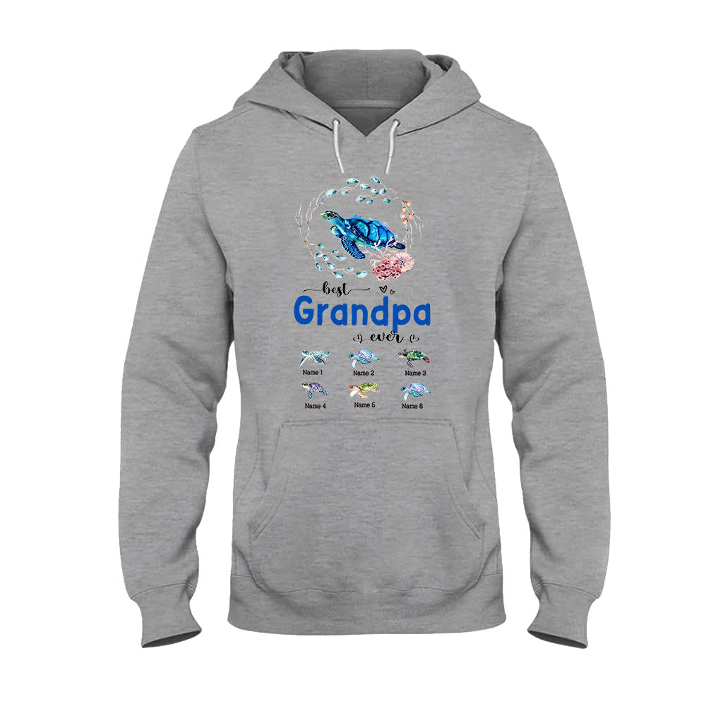 Meilleure mamie du monde - Cadeau tortue pour grand-mère, grand-père, maman, papa, oncle, tante - T-shirt et sweat à capuche personnalisés
