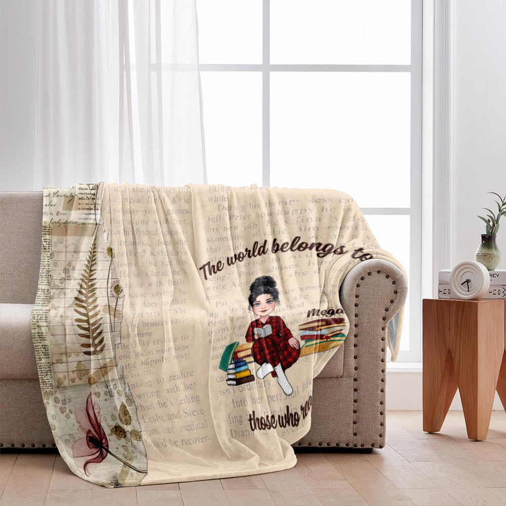 Voici ma couverture de lecture - Cadeau de lecture pour maman, fille, petite amie, épouse - Couverture personnalisée