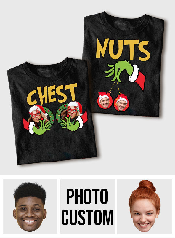 Chest Nuts Merry Grinchmas - Personalized Stole Christmas T-shirt And Hoodie