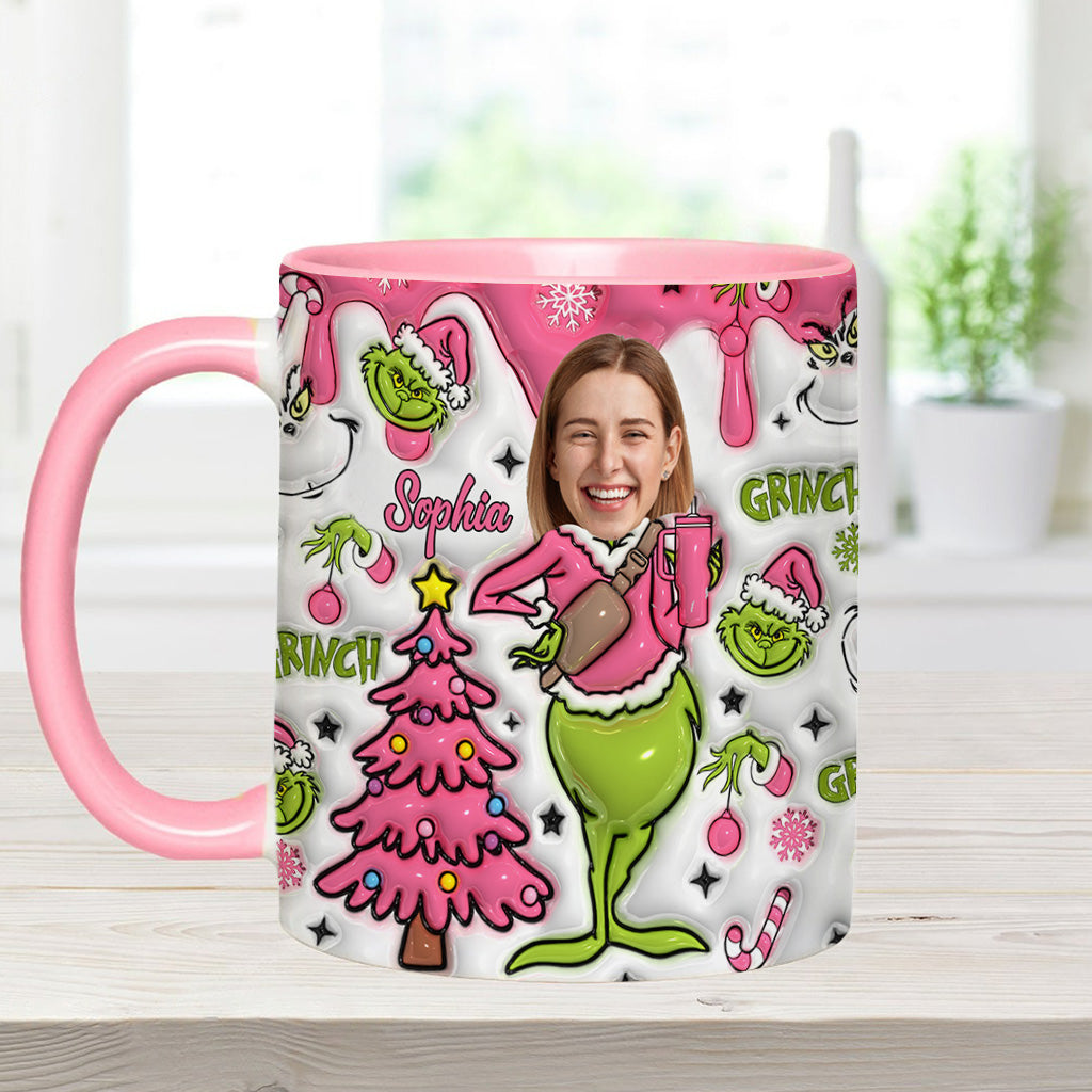 Joyeux Grinchmas - Mug personnalisé avec étole de Noël