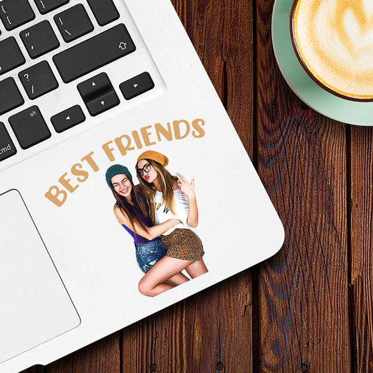 Beste Freundinnen – Personalisierter Aufkleber „Beste Freundin“, gestanzt