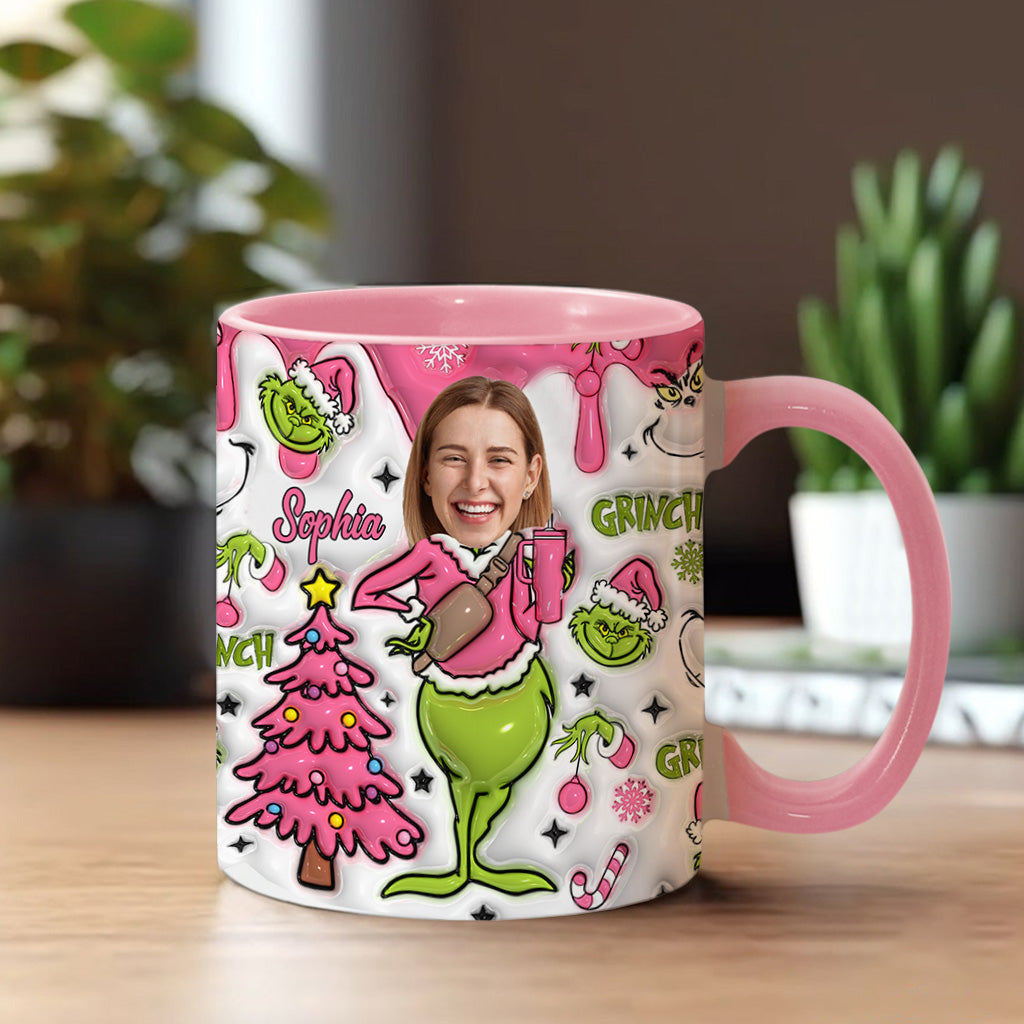 Joyeux Grinchmas - Mug personnalisé avec étole de Noël