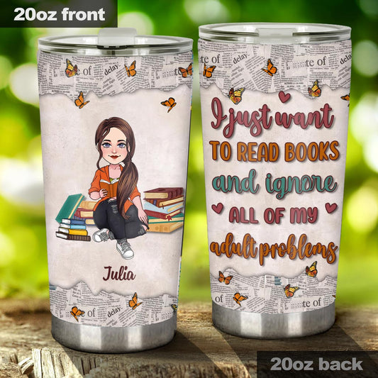 Ich liebe Tage, an denen ich mich nur entscheiden muss, welches Buch ich lesen soll – Buchgeschenk für Mama, Tochter, Freundin, Ehefrau – Personalisierter Becher