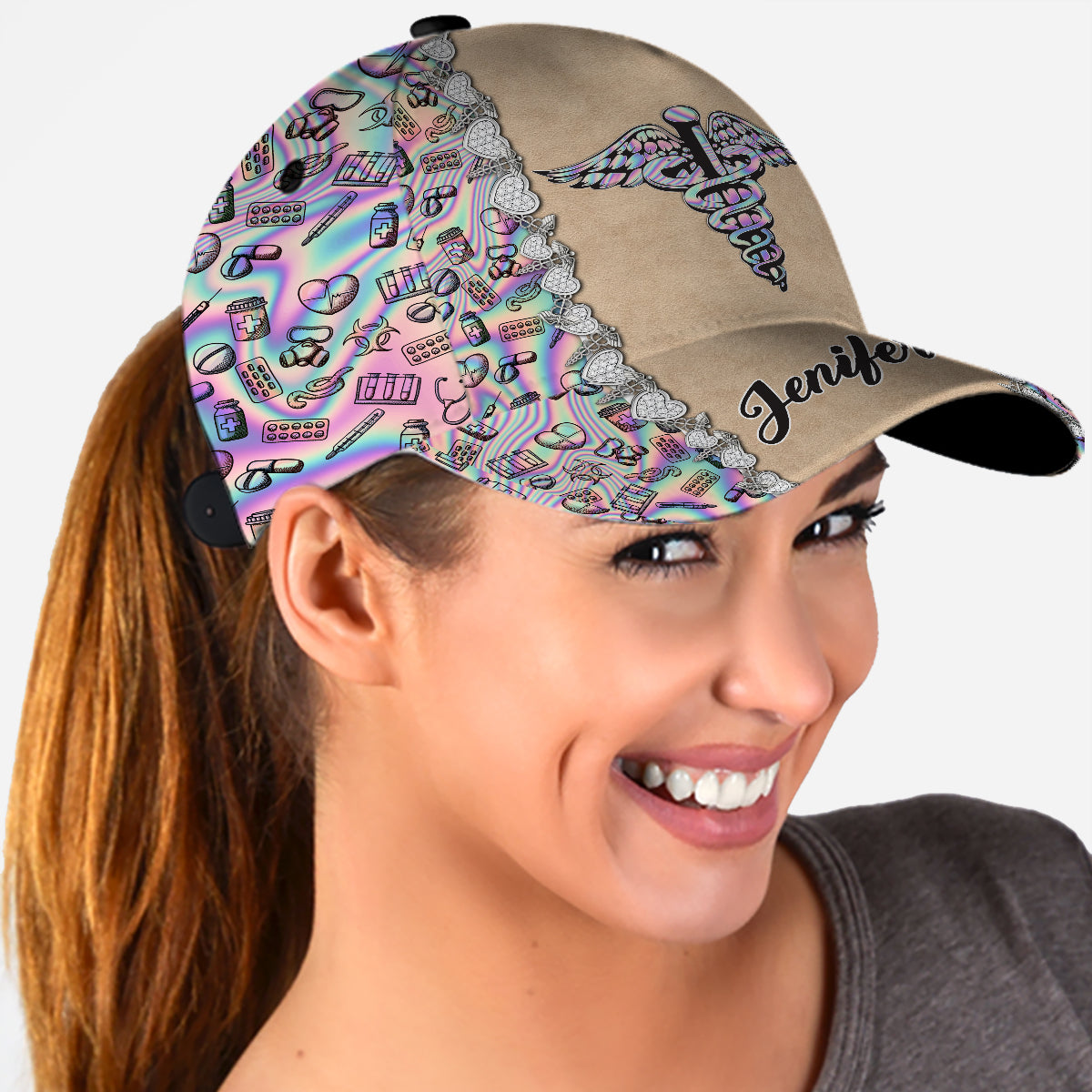 Vie d'infirmière - Casquette classique personnalisée pour infirmière