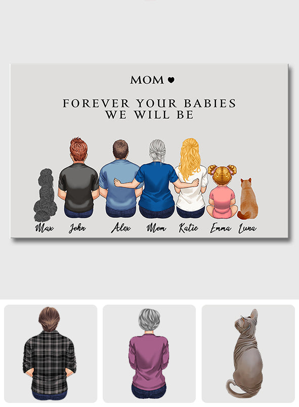 Für immer dein Baby – Personalisierte Leinwand und Poster für Mütter