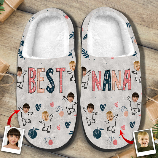 Beste Oma/Nana/Mutter/Mama – Personalisierte Oma-Hausschuhe