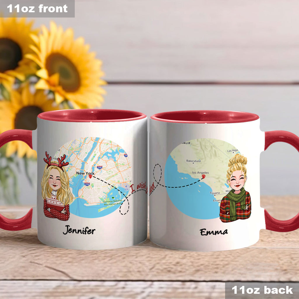 Mug personnalisé « J'aimerais que tu sois ma voisine » -