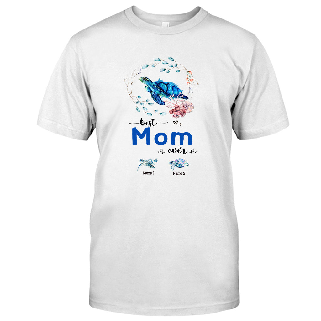 Best Nana Ever - Turtle gift for grandma, grandpa, mom, dad, uncle, aunt - Personalized T-shirt And Hoodie