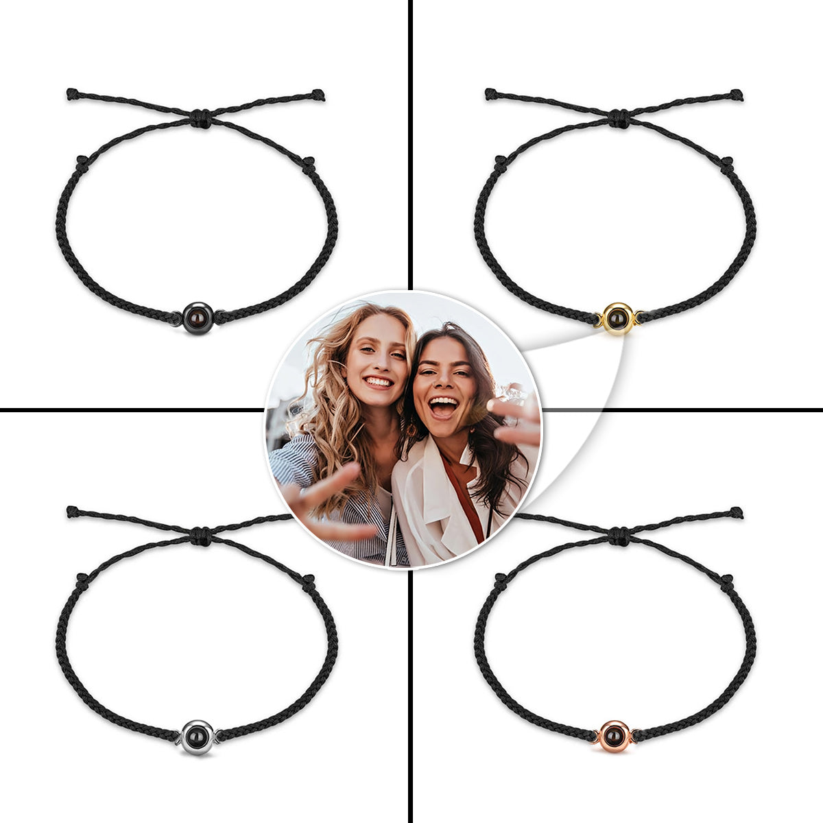 Für immer beste Freundin - Geschenk für eine Freundin - Personalisiertes Projektionsarmband