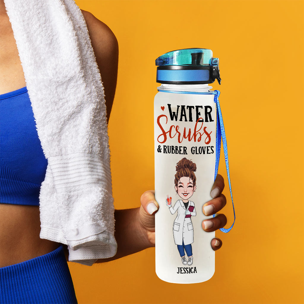 Gourde jetable personnalisée pour infirmière avec suivi de l'hydratation
