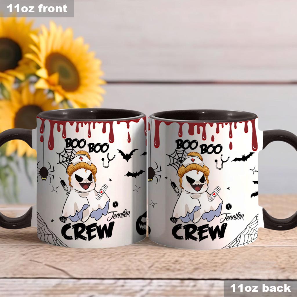 Boo Boo Crew – Personalisierte Tasse mit Krankenschwester-Motiv