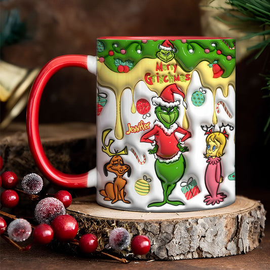 Fröhliche Grinchmas - Personalisierter Stola-Weihnachtsbecher